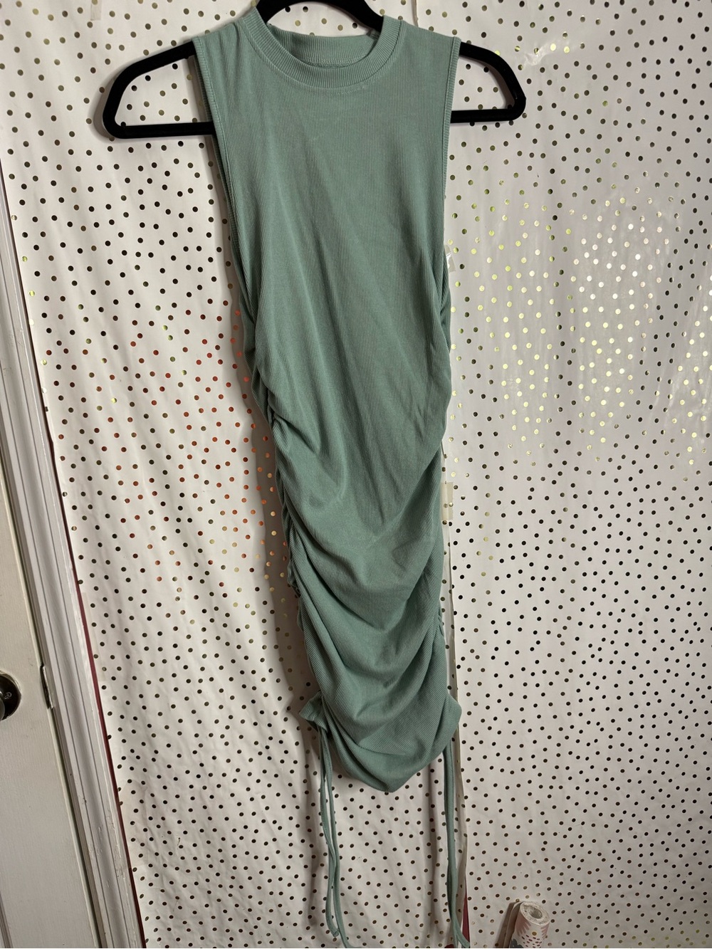 Women’s Ruched Sage Green Dress